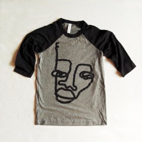 Camiseta gris Niñxs media manga