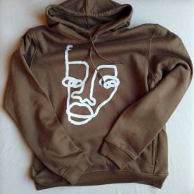 Sudaderas orgánica con capucha by Mackandal - Unisex Mocha